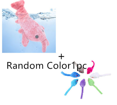 USB Charging Simulation Lobster Funny Cat Plush Pets Toy