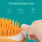 Dog Cat Bath Brush 2-in-1 Pet SPA Soft Massage Comb