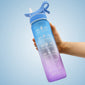 Straw Space Cup Sports Water Bottle