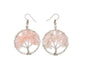 Natural Crystal Tree Earrings