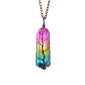 Stone Crystal Pillar Tree Of Life Ins Fashion Necklace