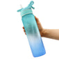 Straw Space Cup Sports Water Bottle