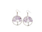Natural Crystal Tree Earrings